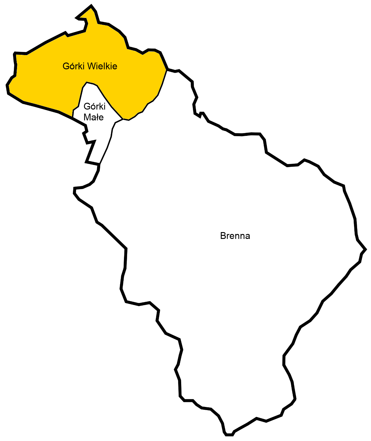 Mapa Górki Wielkie – Zasięg Taxi Stela