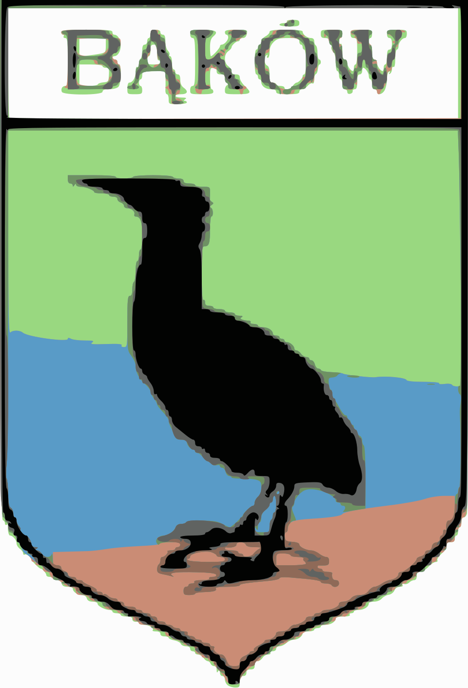 Nieoficjalny herb wsi Bąków – Obsługa Taxi Stela