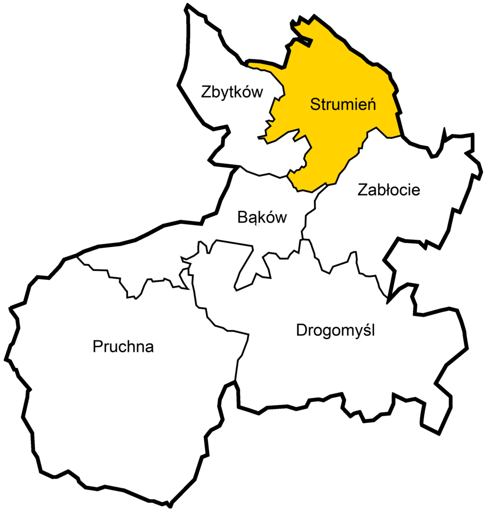 Mapa Zabłocie – Obszar obsługi Taxi Stela